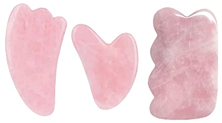 Rouleau De Visage En Quartz Rose Et Ensemble Gua Sha Grattoir À Gouache En Jade Naturel Massage Gua Sha Rouleau À Quartz Outil De Massage De Levage Du Visage,type 15