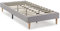 HOMN LIVING Sommier tapissier Aura 90x190 cm Gris Clair, Hauteur 30 cm