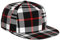 TWKGBUAD Klassischer Schottenkaro-Druck, verstellbare Snapback-Mütze, kariert, Trucker-Mütze, Hip-Hop-Hut, leicht, Unisex für Damen und Herren, Schwarz Plaid , Einheitsgröße