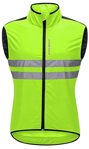 QUINTRA Gilet léger et doux pour homme, coupe-vent, veste sans manches, veste de voyage, randonnée, course, vêtements de vélo pour femme, vert, M