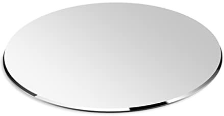 Operitacx Rond Tapis De Souris, Tapis De Souris en Aluminium, Tapis De Souris, Métal Tapis De Souris, Parfait pour Les Jeux, Ordinateur, Le Bureau, 20x20cm
