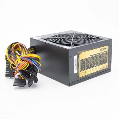 SIMPLETEK - Fuente de Alimentación PC De Sobremesa ATX 400W PSU Negro 4+ 4 6+ 2 20+4 Pin SATA IDE Control Temperatura Inteligente