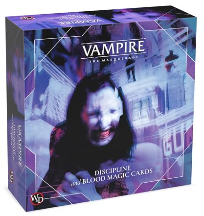 Renegade Game Studio: Vampire: The Masquerade - Discipline Deck Accessory - 5th Edition Roleplaying Game, 219 Tarot-Sized Cards, RPG, Ages 18+