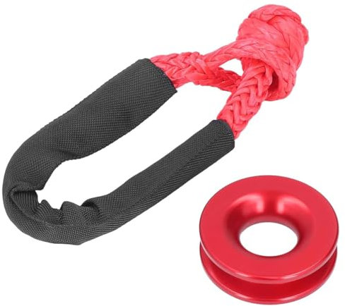 CENPEK Aluminium Alloy Recovery Ring Kit Synthetic Towing Winch Shacklesfor Road Towing Sailing ATV Truck Recovery