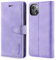 TOHULLE Case for iPhone 13, Premium PU Leather Wallet Case with Card Holder Kickstand Magnetic Closure Flip Folio Case Cover Compatible with iPhone 13 - Purple