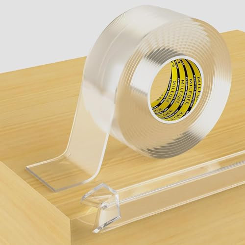 MILEQEE Bande de Protection de Bord Transparent, 30mm x 3m, Bande de Protection autocollante pour Armoire, Porte, Bureau, Table en Verre, lit, Meubles, comptoir de Cuisine, étanche