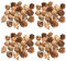 FSSTUD 150 Stück 1-2 cm Weihnachtsbaum Tannenzapfen Mini Xmas Tannenzapfen Kleine Herbst Winter Tannenzapfen Vase Füllstoffe Winzapfen Ornamente Tannenzapfen Dekorationen für Zuhause Tisch