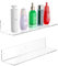 Sezanrpt 40cm klare Acryl-Regale, an der Wand befestigte Organizer-Regale für Schlafzimmer, klare Wand-Aufbewahrungsregale für Kosmetik, Hautpflege, Router, Puppe, Toilettenartikel, Helme, 2-Pack