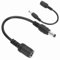 Dc Power Extension Cable, Dc Power Cable 7.4x5.0mm Female to 5.5x2.5mm Male 2Pcs Dc Power Charger Adapter Converter Dc Cable for Laptop