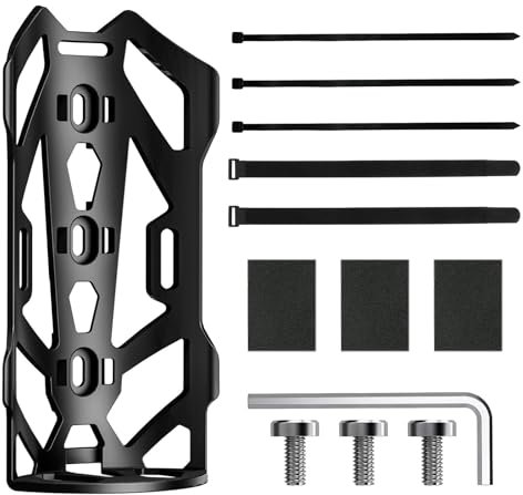zuousxbs Vélos, Fourche Avant de Vélo Cage avec Sangle de Fixation, Vélos Étanches Support de Fourche Vélo Porte-Bidon d'eau