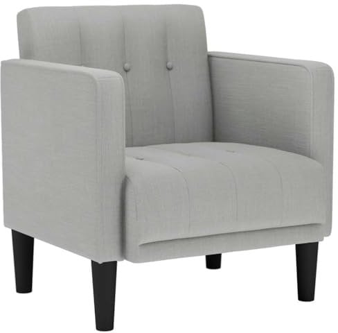 vidaXL Sessel mit Armlehnen Wolkengrau 53 cm Stoff, Sofasessel, Fernsehsessel, Relaxsessel, Einzelsofa, Relaxsofa, Loungesessel, Wohnzimmer Sessel