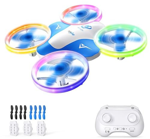 Korffe Mini Drone per Bambini Giocattoli da 6 7 8 9 10+ Anni Ragazzi, RC Aereo Giocattolo Drone per Bambini e Principianti con Luci LED Regali per Interni ed Esterni per Ragazzi e Ragazze