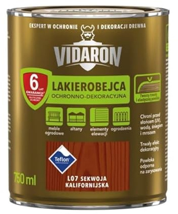Wood Stain and Protective Treatment, 0.75L, 9 Colours Available Protective and Decorative Durable Wood Protection, (L07 Californian Redwood)