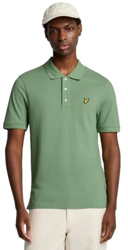 Lyle & Scott Poloshirt einfarbig Smoke Green X576 Herren