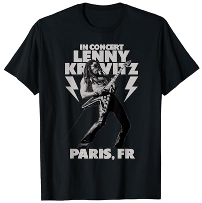 Lenny Kravitz Blue Electric Light Tour 2025 Paris T-Shirt