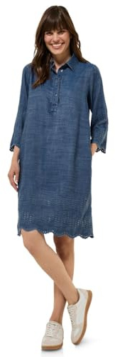 Cecil Damen Lyocell Kleid mit Stickerei