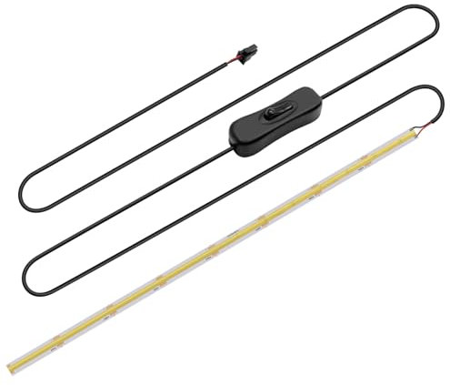 Giantdeer Kit Barra Luminosa a COB per Bambulab A1, Striscia Luminosa a LED da 24V Accessori per Stampante con Interruttore, Striscia da 360mm + Lunghezza del Filo da 800mm(solo per Bambu Lab A1)