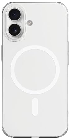 VONMÄHLEN Transparent Case Pro – Ultra-dünne Hülle, gehärtetes Glas, UV-Schutz, kompatibel mit iPhone 16 Plus und MagSafe, unsichtbares Design