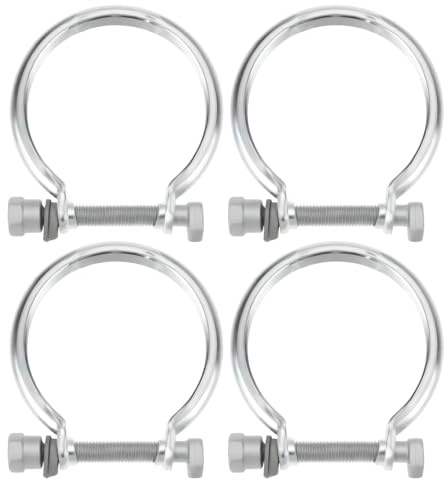 YINETTECH 4Pcs Car Exhaust Pipe Clamp 171353 171360 Compatible with Alfa Romeo 147 2003-2010 156 2001-2005 M10x67mm