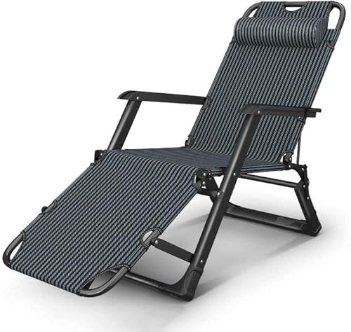 Lsoiup Garten-Sonnenliege, Klappstuhl, verstellbar, Liegestuhl, Rasen, Schwimmbad, Gewächshaus, leicht, tragbar, 200 kg Tragkraft