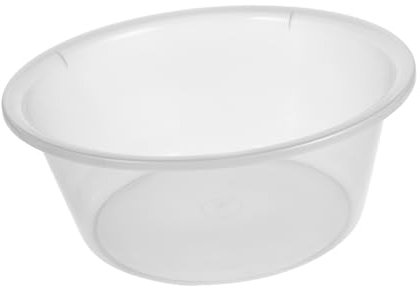 GLEAVI Transparente Waschschüssel für Gesicht und Mittelgroßes Dickwandiges Kunststoffwaschbecken für Bad und Küche für und Pflege Vielseitig Einsetzbar