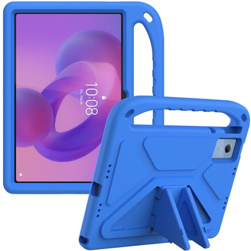 YRH Hülle für Lenovo Idea Tab 11 Zoll 2025, Kinderhülle (Blau) | Stoßfest, mit Griff und Standfunktion, leicht, kinderfreundlich und ideal für unterwegs