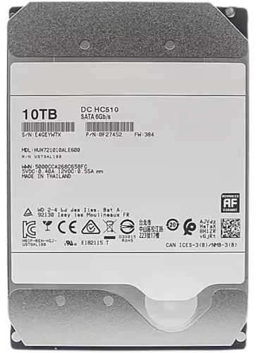 ROBLJZWRY HC510 HDD 10TB Server Enterprise Hard Disk 0 Power On HUH721010ALE600 10T Hard Disk Drive
