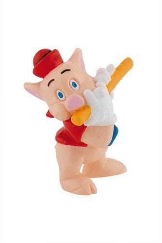 Bullyland 12490 - Spielfigur Pfeifer aus Walt Disney Die drei kleinen Schweinchen, ca. 5,2 cm, detailgetreu, ideal als kleines Geschenk für Kinder ab 3 Jahren