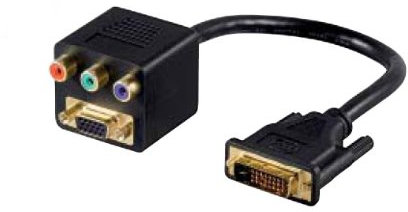 Cavo adattatore sdoppiatore DVI-I a RGB + SVGA