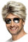Smiffys 80er Assi Perücke, Blond, Kurz und glatt