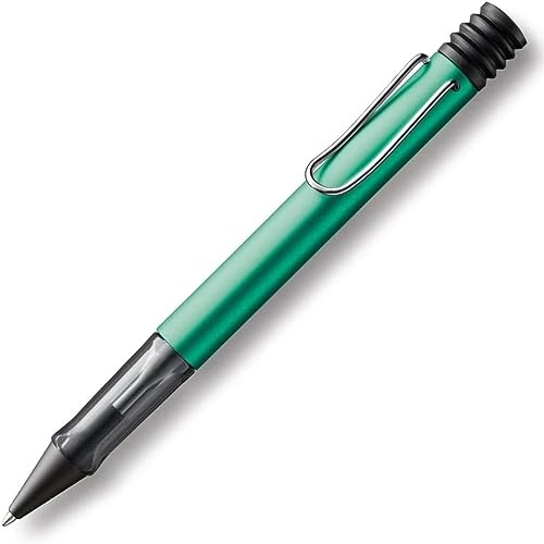 LAMY AL-star leichter Kugelschreiber 232 aus Aluminium in blau-grün mit ergonomischem Griff und selbstfederndem Metallclip, inkl. Großraummine LAMY M 16 M