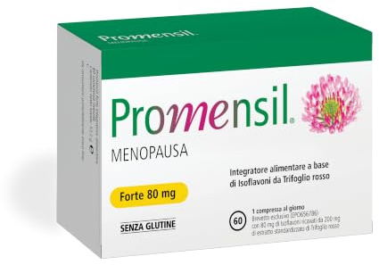 NAMED Promensil Forte Integratori Menopausa Naturali | Isoflavoni da Trifoglio Rosso per Benessere in Menopausa e Premenopausa | Supporto per Vampate, Umore e Sonno | Integratore Donna | 60 Compresse