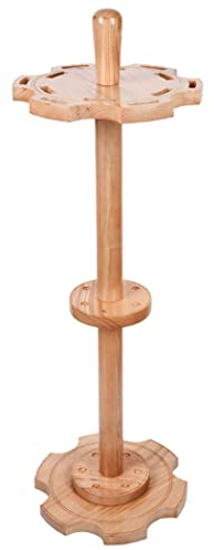 Battle-Merchant Schwertständer aus Holz | Robuste Halterung für bis zu 12 Schwerter oder Dolche | Holz Display zum aufbewahren deiner Blankwaffen | Rund