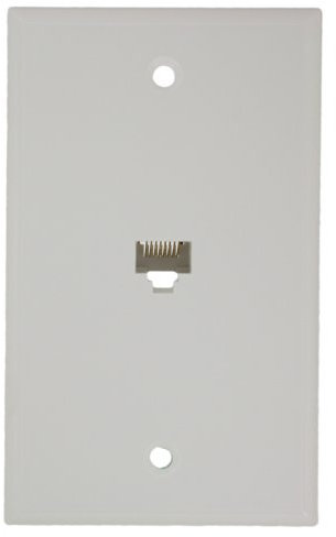 Leviton Standard prise téléphonique murale, 40280-W
