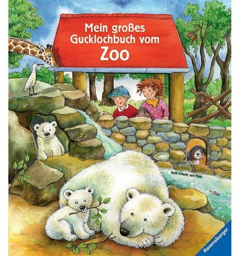 Ravensburger 02331 Bilderbuch Mein gr.Gucklochbuch v.Zoo