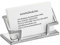 ArtsOnDesk Moderne Kunst Visitenkartenhalter St201 Edelstahl Satiniert Visitenkartenständer Visitenkartenaufsteller Visitenkarten-Etui Visitenkarte Schreibtisch-Accessoire Schreibtisch Geschenk