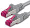 0,5 m - gris - 1 pièce - câble réseau CAT6a (10Gb/s) S-FTP CAT 6a Lankacable - certifié GHMT PIMF 500 MHz Cat5 Cat5e Cat6 Cat6a Cat7 pour switch, routeur, modem, Internet