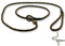 Mystique® Field trial Moxonleine Retrieverleine 6mm 150cm mit Zugbegrenzung schwarz / orange