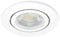 linovum LED Deckeneinbaustrahler extra flach 34mm - Deckenspot mit 4W warmweiß 230V - Einbaustrahler Einbauleuchte rund schwenkbar weiß