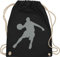 Turnbeutel Rucksack - Trikot Ersatz Training - Basketballspieler I Geschenk Basketball Fans I Geschenk für Basketballer - Unisize - Schwarz - kinderturnbeutel basketballspiel korbball sportbeutel