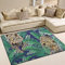 yibaihe Große Fläche Teppiche Cheetah und Leoparden Palm Blätter gedruckt, leicht Rutschfeste antistatisch wasserabweisend Boden Teppich für Wohnzimmer Schlafzimmer Home Deck Terrasse,203 x 147 cm