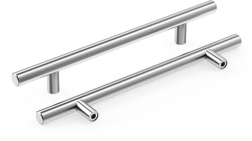 Meisax 10 Stück Möbelgriffe 160mm Lochabstand Schrankgriffe Edelstahl Küchengriffe Schubladengriffe in Silber Griffe für Küchenschränke Schubladen Möbel