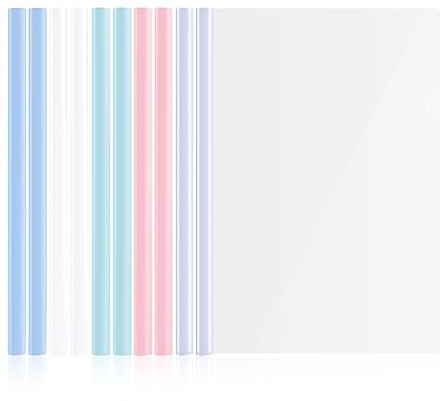 MMHDZ Multifunktions-Ordner,A4 Kunststoff Schiebestab Datei Ordner Dokumente Abdeckung Mit Schiebe Bar Transparent Datei Ordner Organizer Binder
