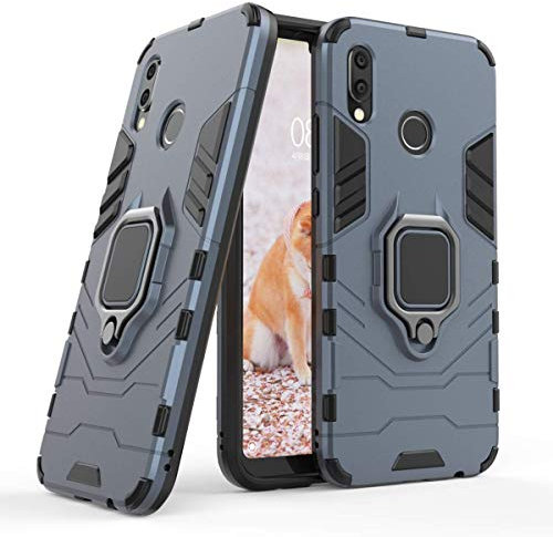 Kompatibel mit Huawei P20 Lite Hülle, Ring Ständer Magnetischer Handyhalter Auto Caseme Schutzhülle Case für Huawei P20 Lite, Huawei Nova 3E (Navy Blau)