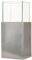 VIVANNO Deko-Windlicht Kerzenhalter Laterne Vier-Eckig CANDELITA - Silber Metallic 20x20x45