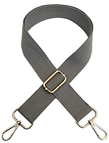 MoreChioce Schultergurt für Taschen Breit Verstellbarer Taschengurt Herren Taschenriemen Damen Schulterriemen Zubehör Tragegurt 125 cm Längenverstellbarer Grau