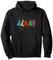 Alaaf mit bunten Buchstaben, Luftschlangen und Konfetti Pullover Hoodie