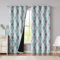Beauoop Teal Grey Blackout Curtains for Living Room 90 Inch Drop Geometric Curtains Lattice Moroccan Print Room Darkening Thermal Insulated Energy Efficient Window Curtain Drapes 2 Panels