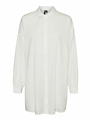 VERO Moda Damen Vmbina L/S Oversize Shirt Ga Noos Bluse