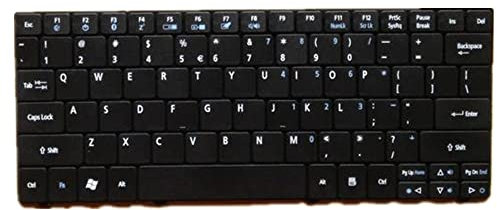 fqparts Replacement Tastiera del Computer Portatile per for Acer for TravelMate 8210 Nero Layout Inglese Americano
